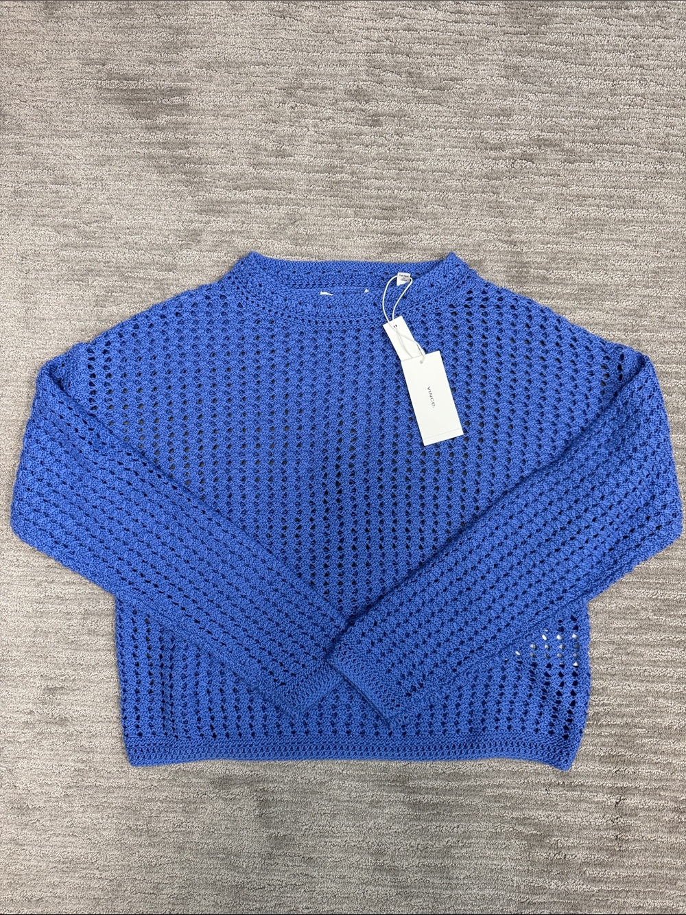 Vince Crochet Loose Knit Sweater NWT Size Small